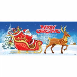 My Door Decor Santa's Sleigh Ride Christmas Garage Door Mural, 7 ft. x 16 ft. thumbnail 1