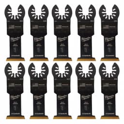 Milwaukee 1-3/8 in. Titanium Bi-Metal Universal Fit Oscillating Multi-Tool Blades, 10-Pack thumbnail 7