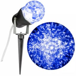 LightShow Icy Blue Projection Kaleidoscope LED Spotlight with Ground Stake thumbnail 2
