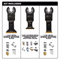 Milwaukee OPEN-LOK 3-Piece Metal Oscillating Multi-Tool Blade Kit thumbnail 3