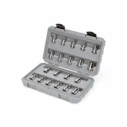 TEKTON 1/2 in. Drive Torx Bit and External Star Socket Set, 20-Piece thumbnail 2