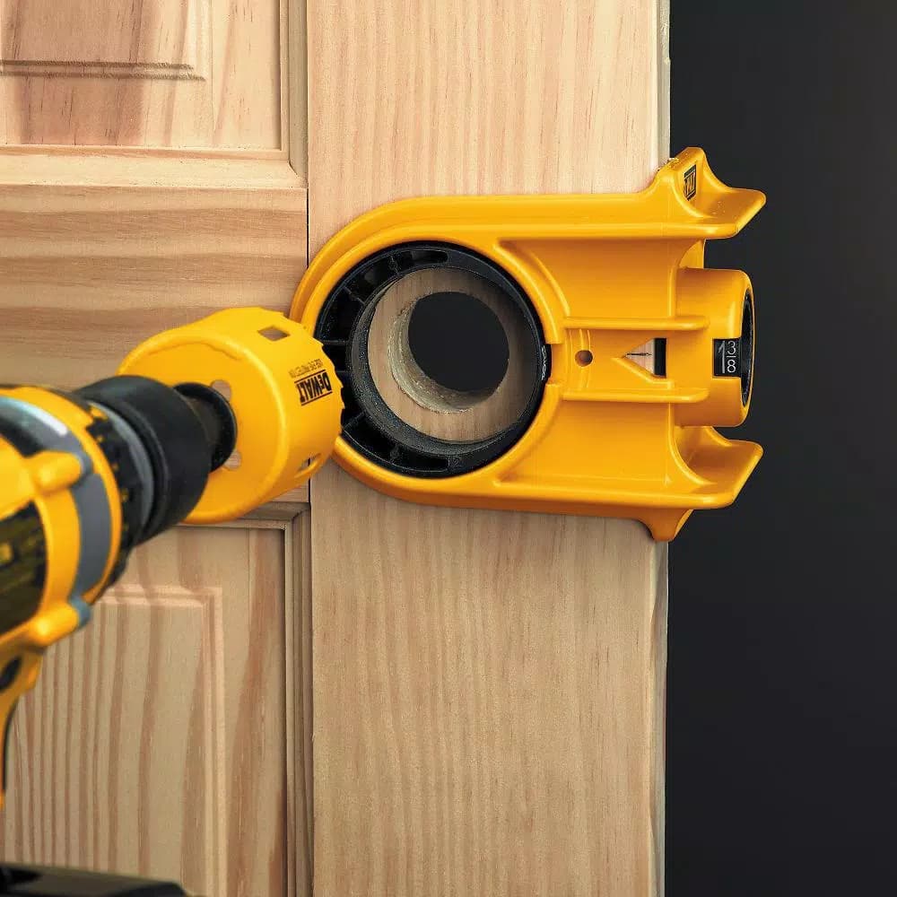 DEWALT Door Lock Installation Kit for Wood and Metal Doors