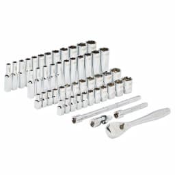 Milwaukee 50-Piece 1/4 in. Drive SAE/Metric Ratchet and Socket Set thumbnail 7