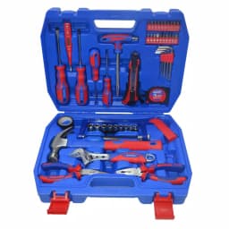 Best Value 49-Piece Homeowners Tool Kit Set with Blow Mold Case and Chrome Plated Finish thumbnail 1