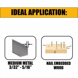DEWALT 9 in. 6 TPI Bi-Metal Taper Back Reciprocating Saw Blade, 5-Pack thumbnail 2