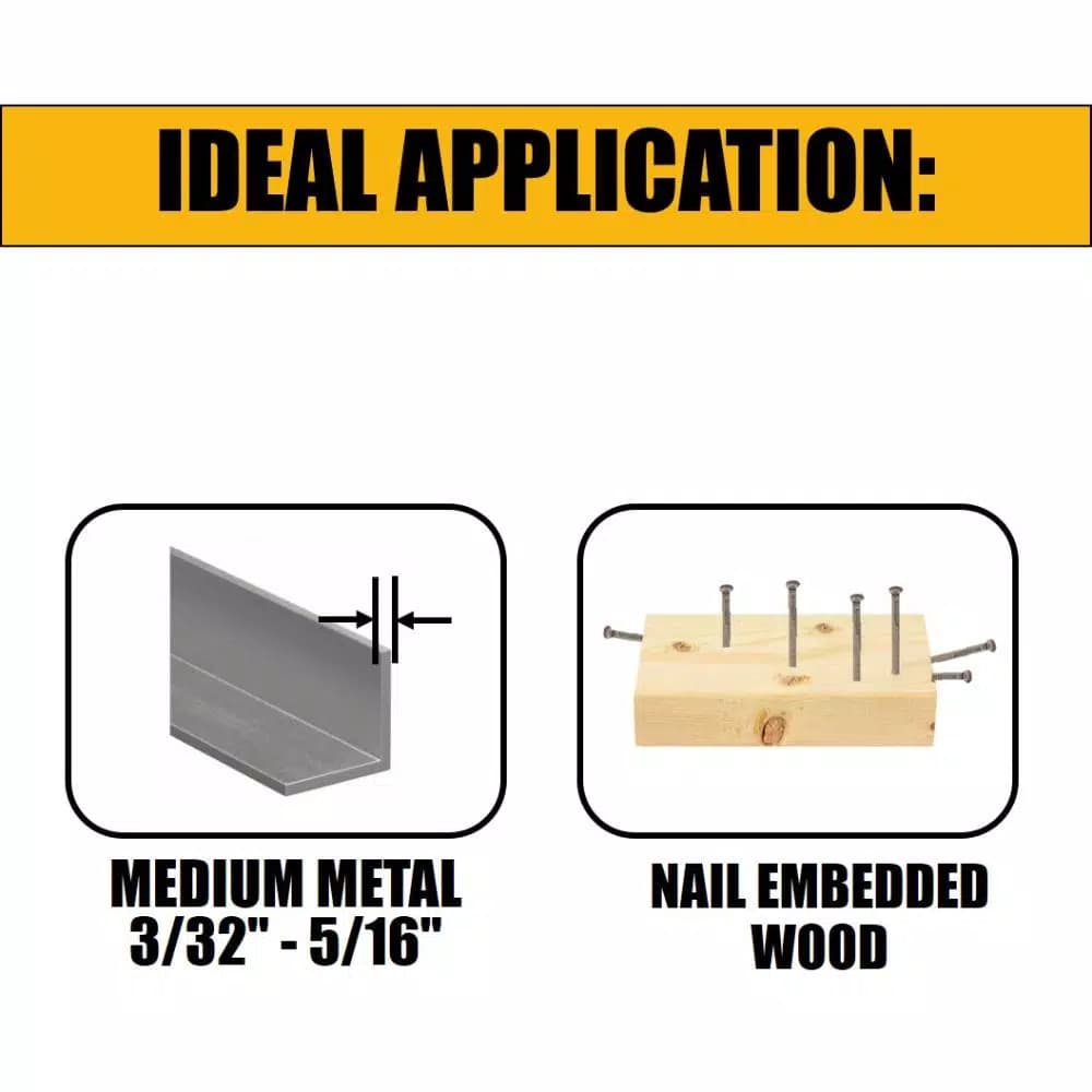 DEWALT 9 in. 6 TPI Bi-Metal Taper Back Reciprocating Saw Blade, 5-Pack
