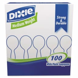 DIXIE White Polystyrene Soup Spoons, Heavy Mediumweight, 1000 Count Case thumbnail 2