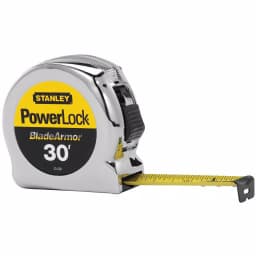 Stanley PowerLock 30 ft. x 1 in. Tape Measure with Blade Armor Coating and Tru-Zero End Hook thumbnail 2