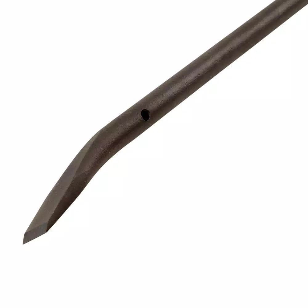 Klein Tools 36 in. Round Steel Fit Up Bar with 15° Angled Chisel End and Tether Hole