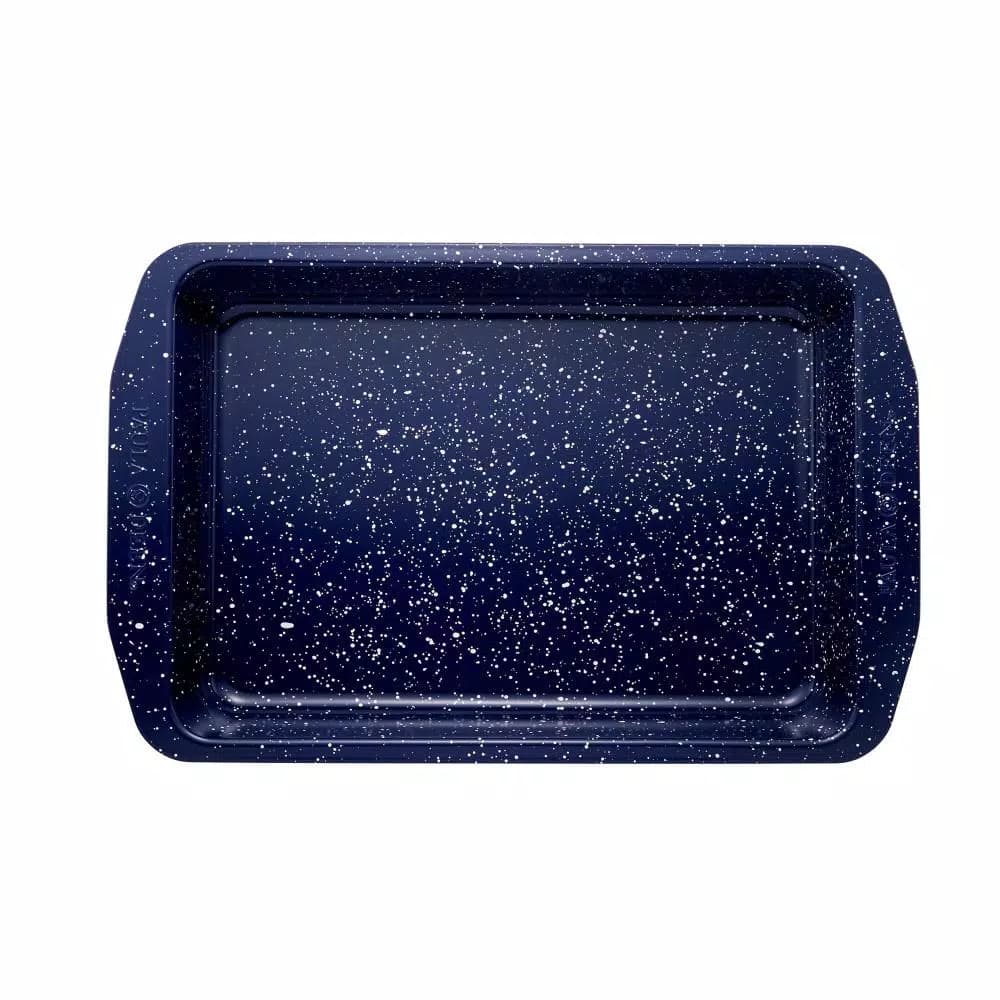 Paula Deen 4-Piece Nonstick Speckled Bakeware Set, Deep Sea Blue