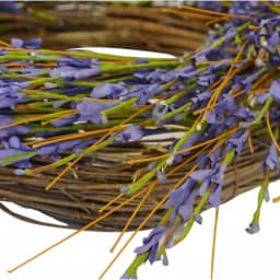 Unbranded 19.7 in. Lavender-Inspired Purple Dried Flower Wreath, Cottage Style thumbnail 6