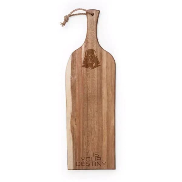 TOSCANA 24 in. Darth Vader Artisan Acacia Wood Serving Plank & Cheese Board
