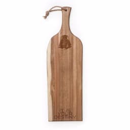 TOSCANA 24 in. Darth Vader Artisan Acacia Wood Serving Plank & Cheese Board thumbnail 1