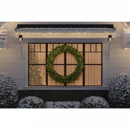 Home Accents Holiday 60 in. Jackson Noble Fir Artificial Wreath with 300 Warm White LED Micro Dot Lights thumbnail 2