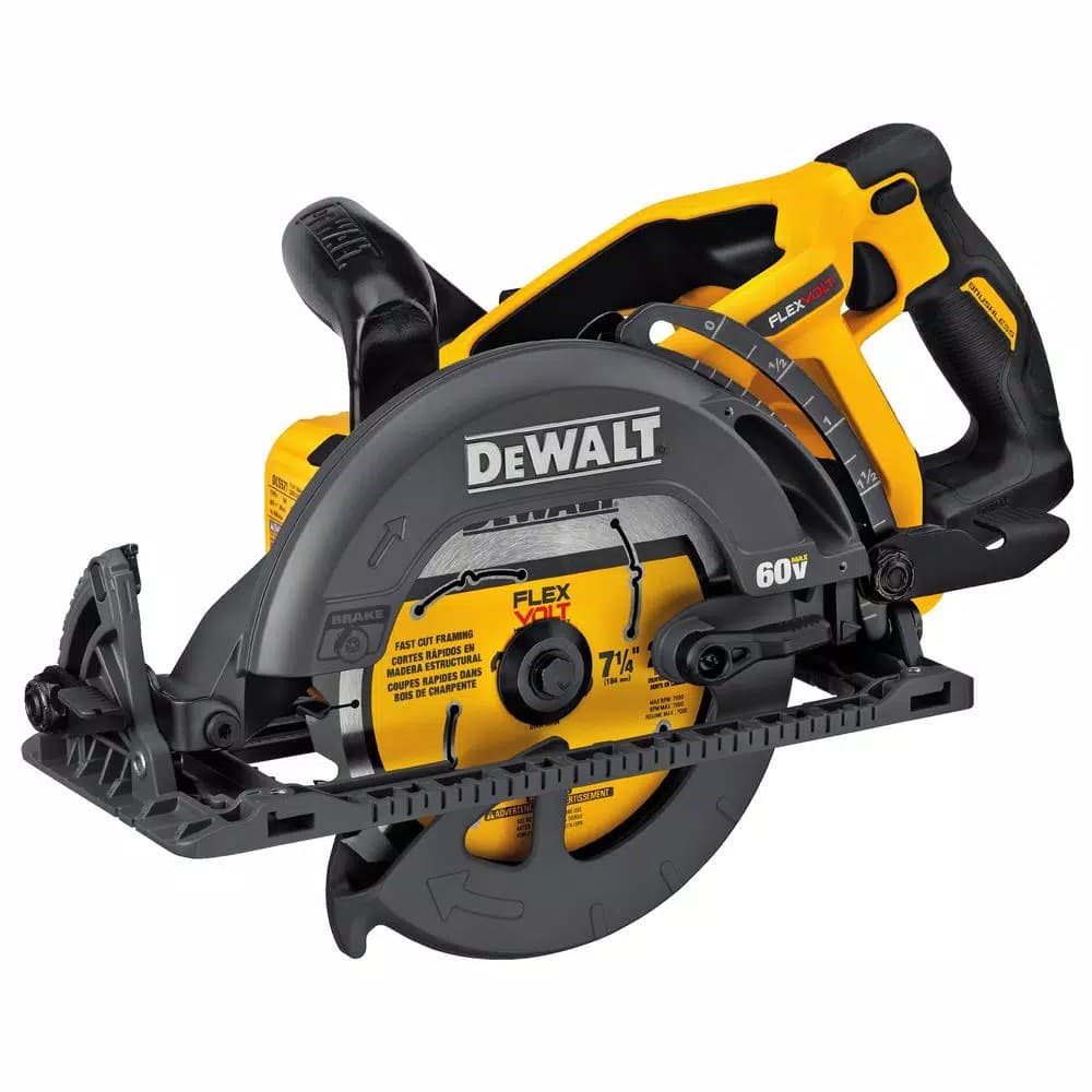 DEWALT DCS577B FLEXVOLT 60V MAX Cordless Brushless 7-1/4 in. Wormdrive Style Circular Saw (Tool-Only)