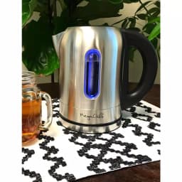 MegaChef 1.7 L Stainless Steel Electric Tea Kettle with 5 Preset Temperatures thumbnail 1