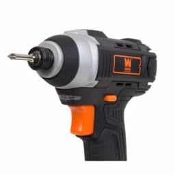 WEN 20V MAX Cordless 1/4-in. Impact Driver Kit with 1.5 Ah Battery, Charger, Bits, and Carrying Bag thumbnail 4