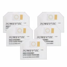 POWERTEC 10-Pack Fleece Filter Bags for Makita XCV05Z Backpack Vacuum Dust Extractor thumbnail 1