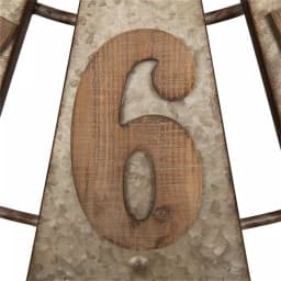 Glitzhome 38.98 in. Oversized Farmhouse Metal Wall Clock - Round Quartz Analog Clock thumbnail 5