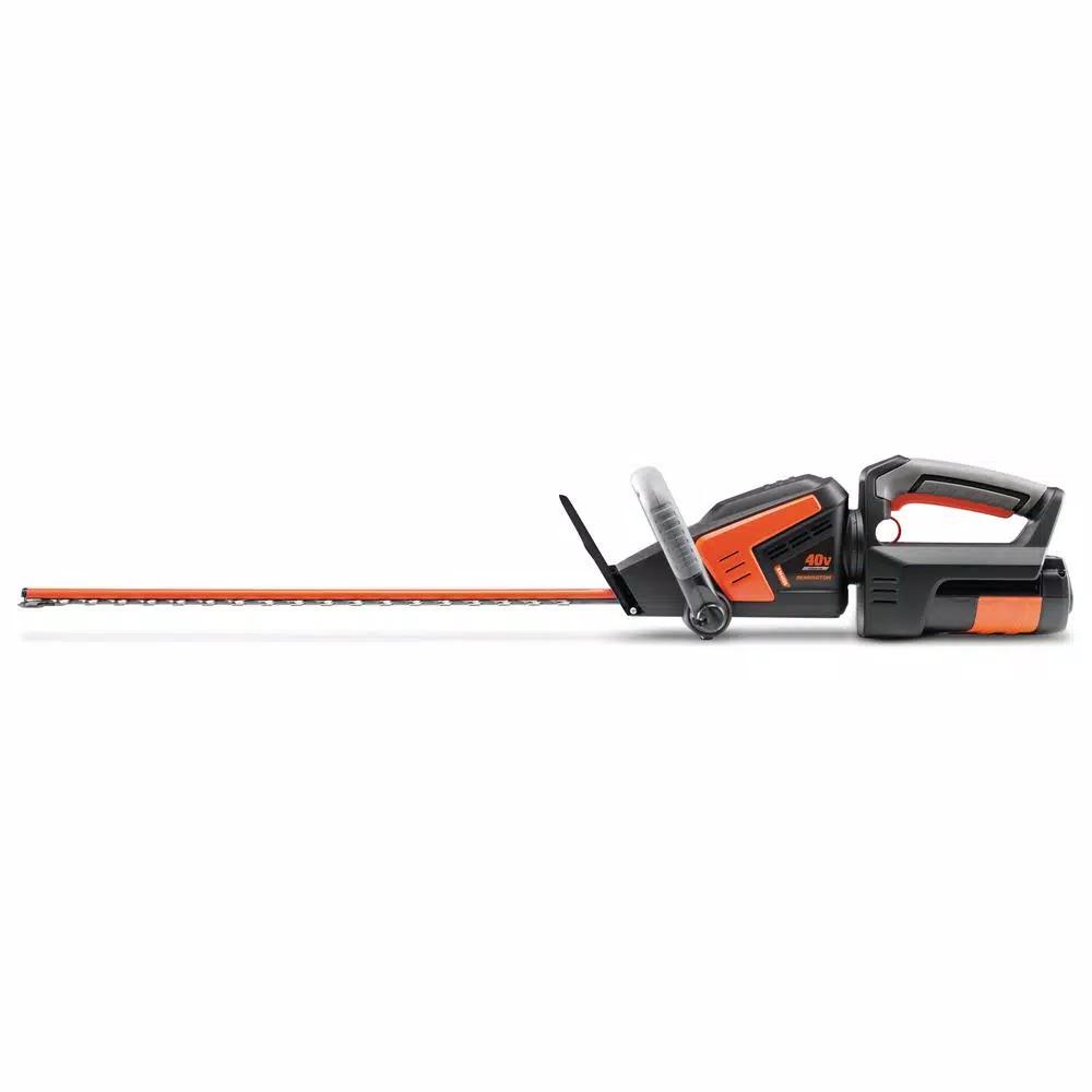 Remington 40V Cordless Lithium-Ion Hedge Trimmer Kit with 2.5 Ah Battery and Charger, 22 in. Blades