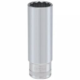Husky 17 mm 12-Point Metric Deep Socket, 1/2 in. Drive thumbnail 1