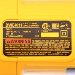 DEWALT 7 Amp 4-1/2 in. Small Angle Grinder with One-Touch Guard thumbnail 12