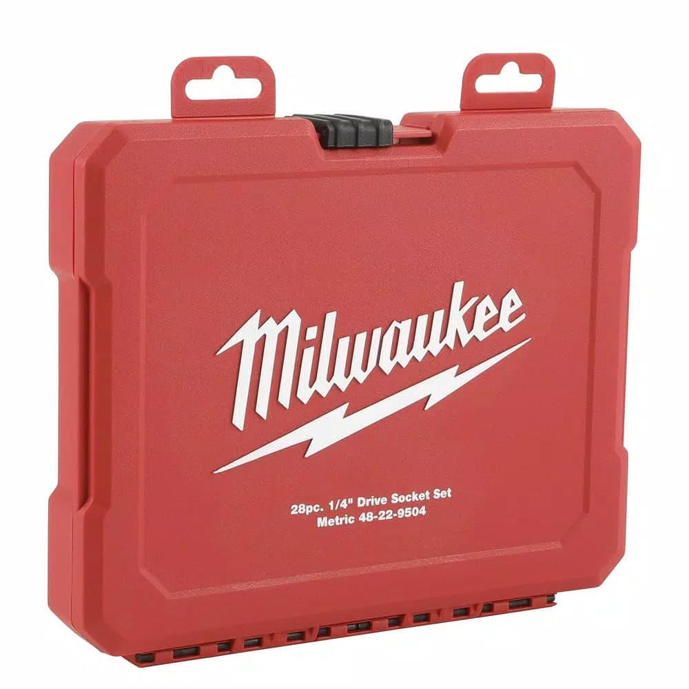 Milwaukee 28-Piece 1/4 in. Drive Metric Ratchet and Socket Set