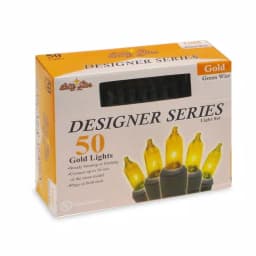 Brite Star Designer Series Gold Mini Incandescent Ceramic String Lights, Set of 2 thumbnail 2