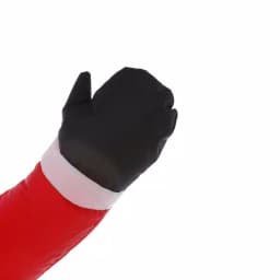 Home Accents Holiday 3.5 ft. Pre-Lit Airblown Inflatable Santa Holiday Decor thumbnail 5