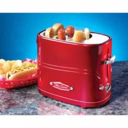 Nostalgia Retro Series 2-Slice Red Hot Dog and Bun Toaster with Mini Tongs thumbnail 6
