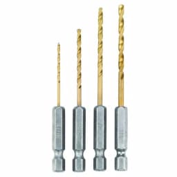 RYOBI SpeedLoad+ Titanium 4-Piece Hex Shank Pilot Drill Bit Set thumbnail 1