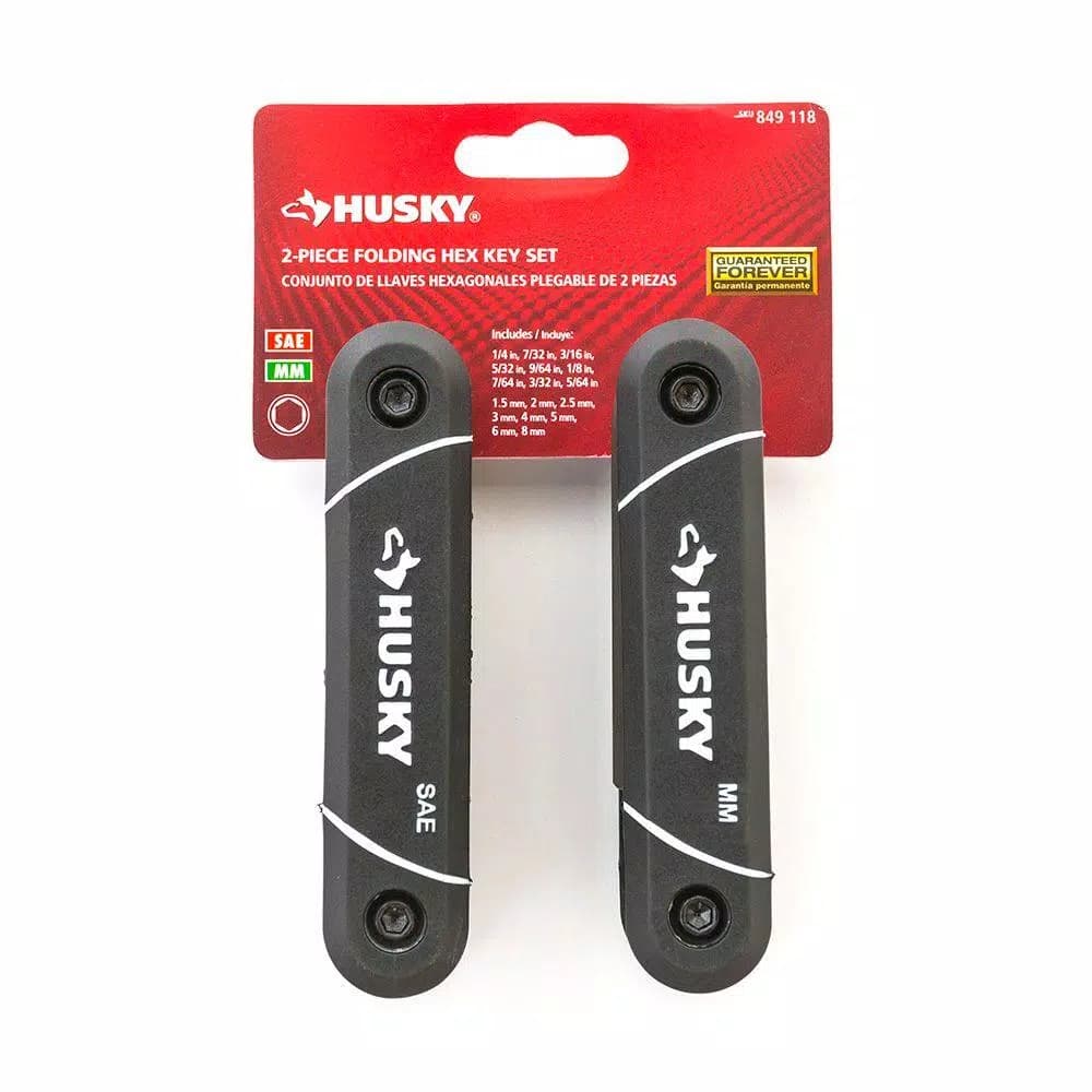 Husky 17-Piece SAE and Metric Folding Hex Key Set