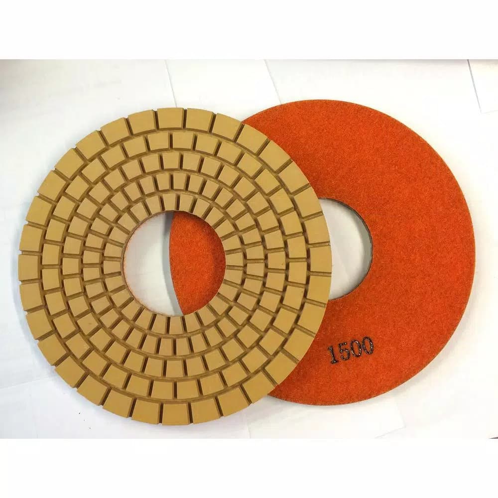 Unbranded Con-Shine 7 in. Dry/Wet Diamond Polishing Pad, 1500 Grit for Concrete Countertops and Floors