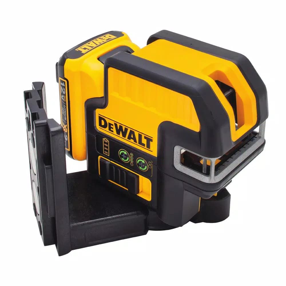 DEWALT 12V MAX Green Self-Leveling 2-Spot & Cross Line Laser Level Kit with 2Ah Battery & TSTAK Case