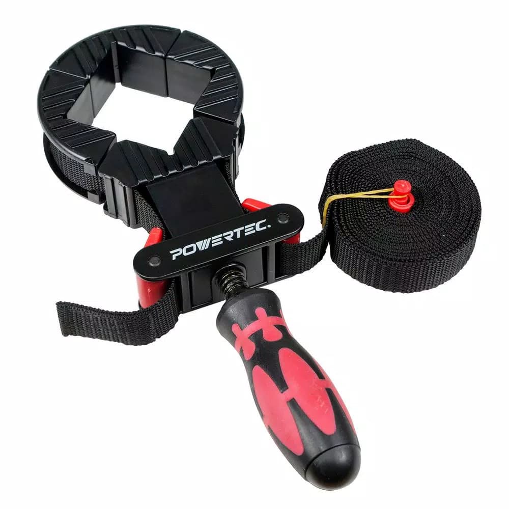 POWERTEC Deluxe Band Clamp with Quick-Release Lever for Woodworking