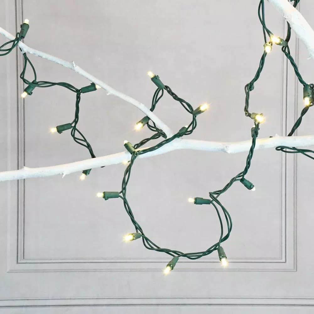 LUMABASE 70-Light Warm White LED String Lights, 15 ft Weather Resistant Indoor/Outdoor Decor