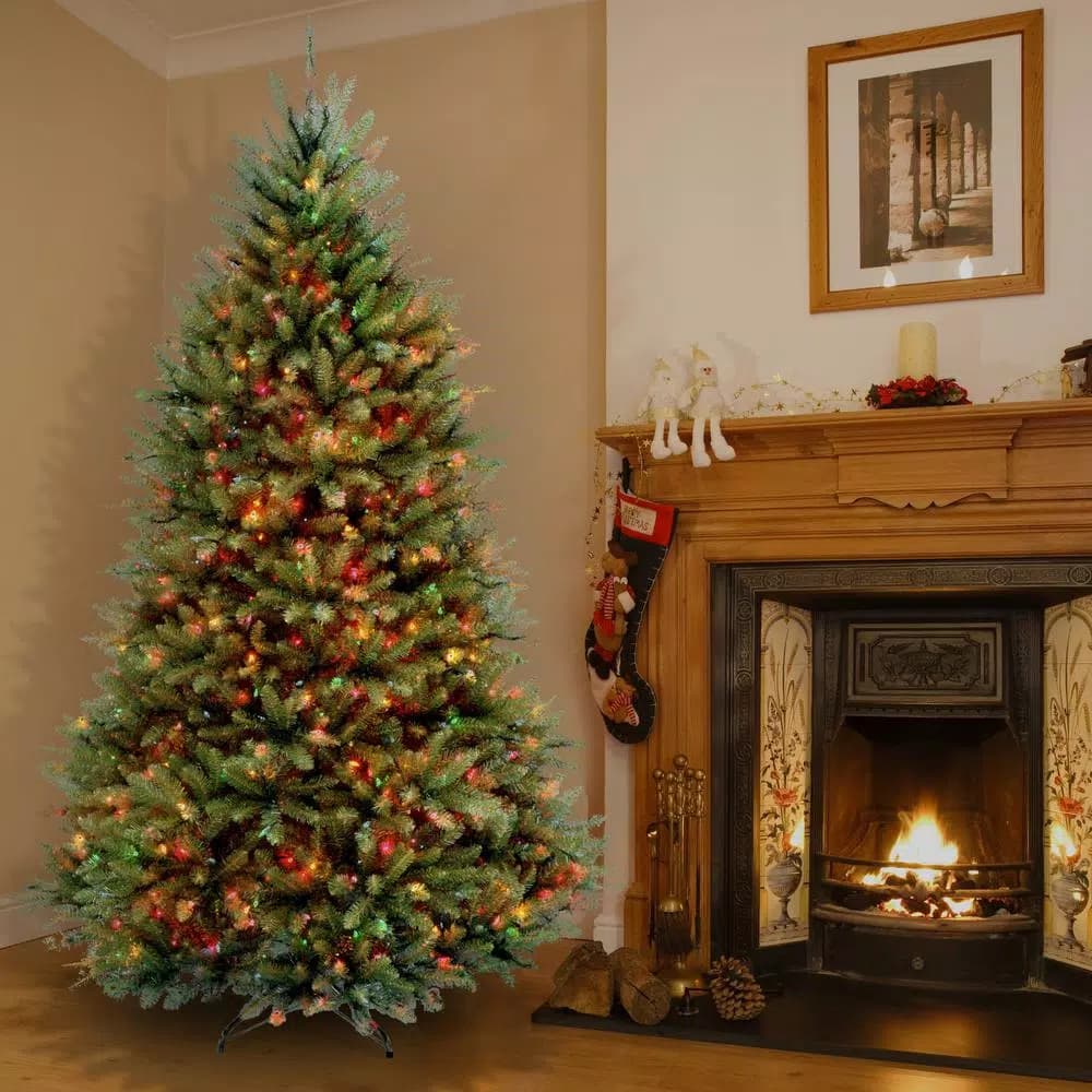 National Tree Company 7 ft. Dunhill Fir Artificial Christmas Tree with 700 Multicolor Lights