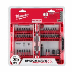 Milwaukee Shockwave Impact Duty Driver Bit Set (40-Pc) & Thunderbolt Black Oxide Drill Bit Set (29-Pc) 69-Piece Combo thumbnail 3