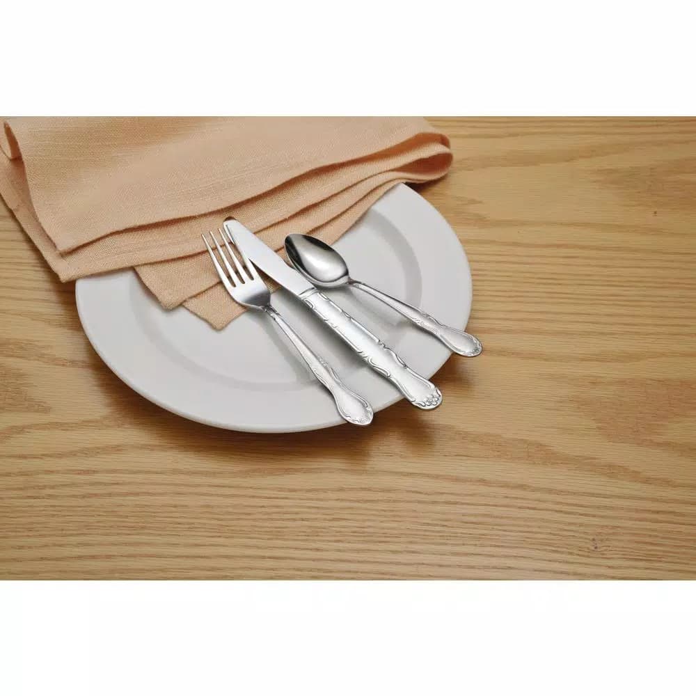 Oneida Melinda III 18/0 Stainless Steel Oval Soup and Dessert Spoons, 36-Piece Set