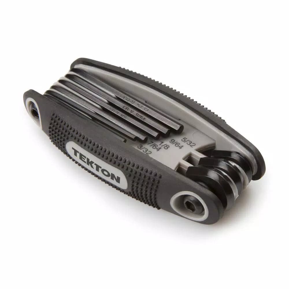 TEKTON 9-Piece Folding SAE Hex Key Wrench Set, 5/64-1/4 in.