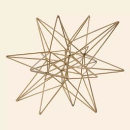 Crystal Art Gallery Gold Painted Metal Star Large Figurine - Modern Geometric Home Decor thumbnail 4