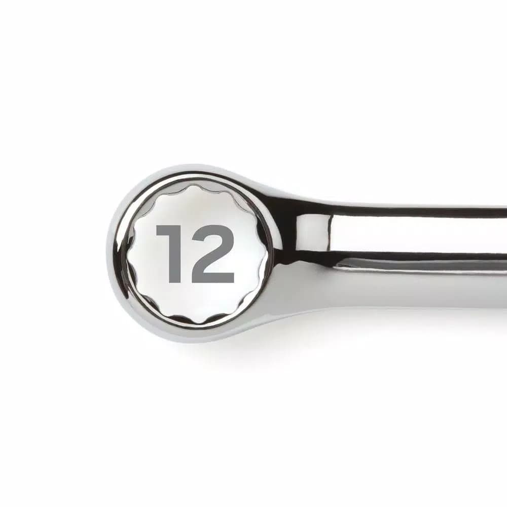 TEKTON 12-Piece Metric Stubby Combination Wrench Set, 8-19 mm with Roll-Up Pouch