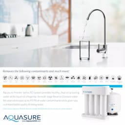 Aquasure Premier Series Alkaline Remineralizing Reverse Osmosis Water Filtration System with Chrome Faucet thumbnail 3
