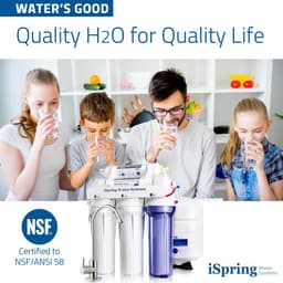 iSpring RCC7 5-Stage Under Sink Reverse Osmosis Drinking Water Filtration System, 75 GPD, NSF Certified thumbnail 4