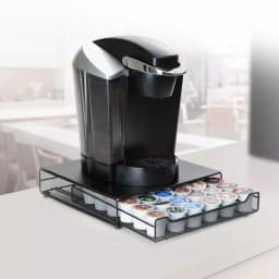 Mind Reader Bam 36-Capacity Metal Mesh Coffee Pod Storage Drawer - Black thumbnail 6
