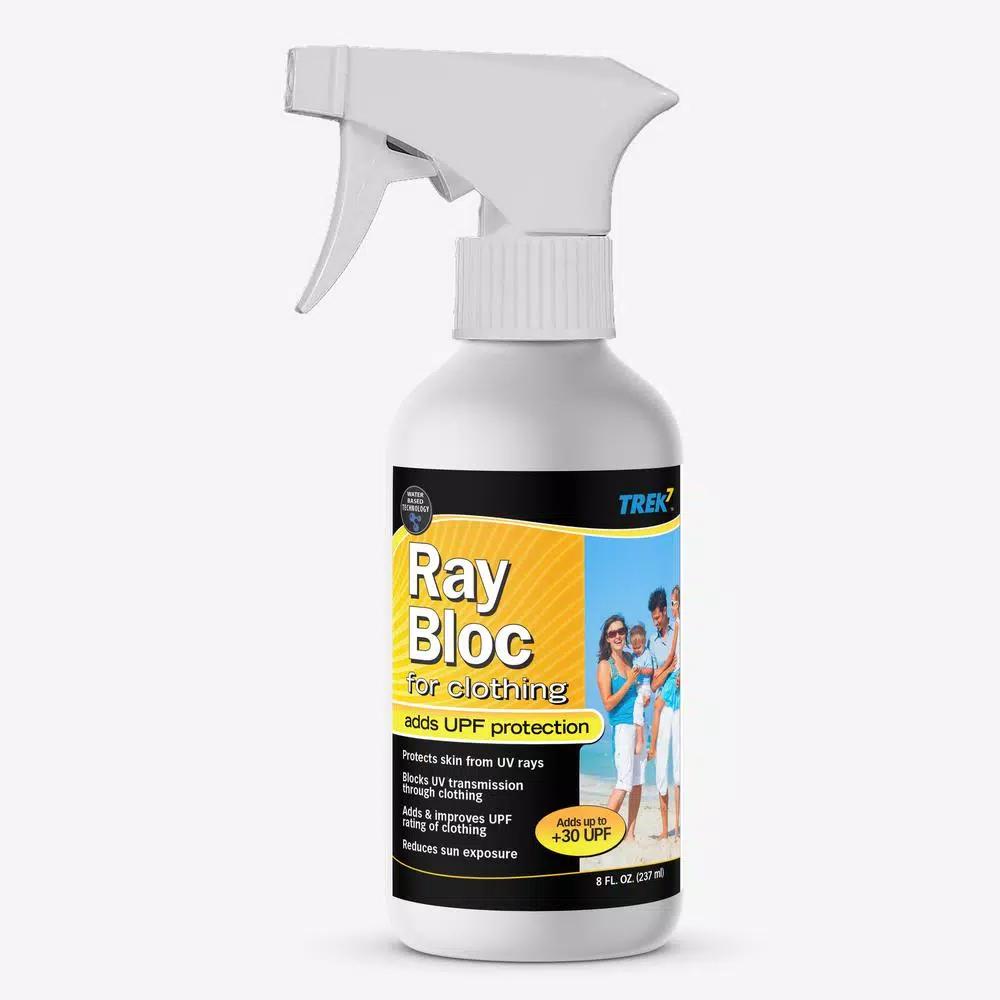 Trek7 Ray Bloc 8 oz. UV Fabric Protector Spray for Clothing - UPF 30+ Protection