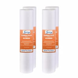 iSpring 10" x 2.5" Universal Sediment Filter Cartridges, 15,000-Gallon, 4-Pack thumbnail 1