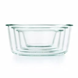 OXO Good Grips Smart Seal 8-Piece Borosilicate Glass Round Food Storage Container Set thumbnail 4