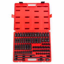 SUNEX TOOLS Sunex 3580 3/8 in. Drive Master Impact Socket Set, 80-Piece SAE & Metric thumbnail 1