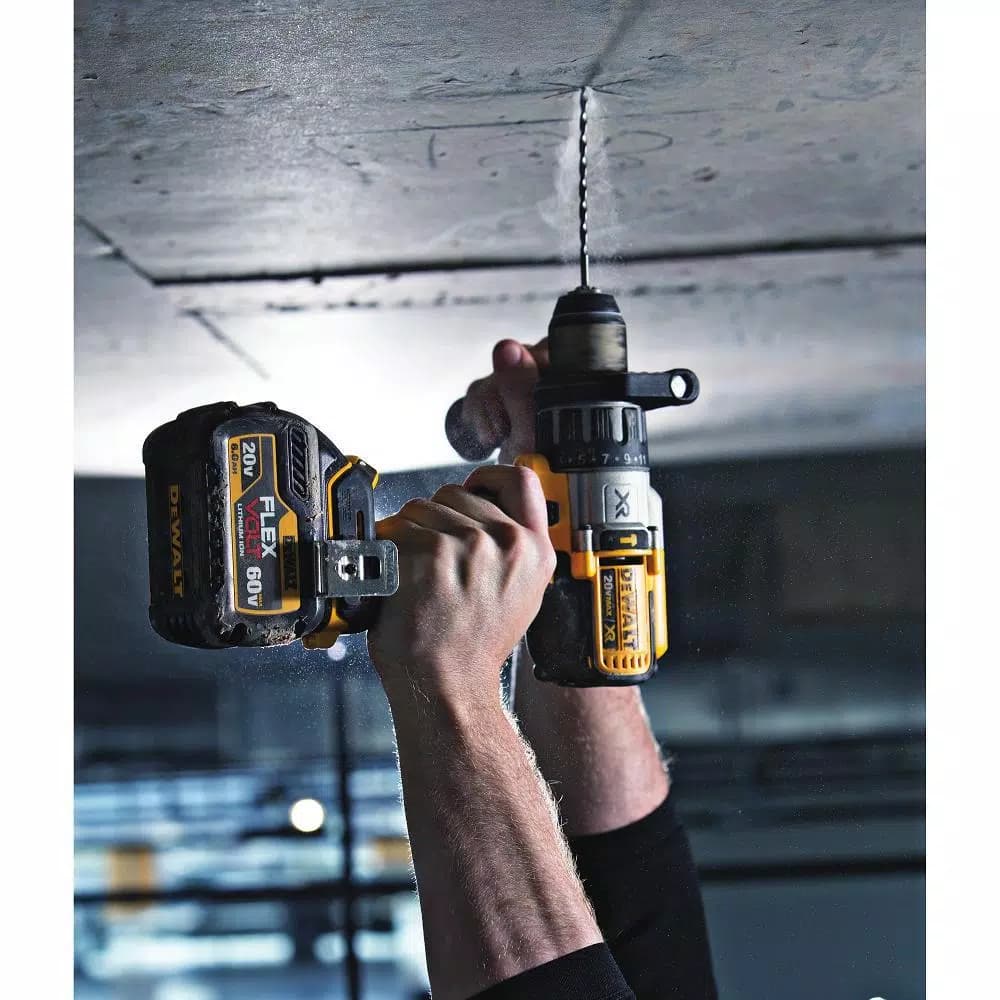 DEWALT 20V MAX Brushless Hammer Drill and Impact Driver Combo Kit with FLEXVOLT 6.0Ah Battery